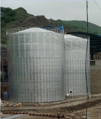 龙泉驿粮食钢板仓的安装全过程不用热焊接