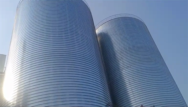 龙泉驿2座混凝土高架卷板仓